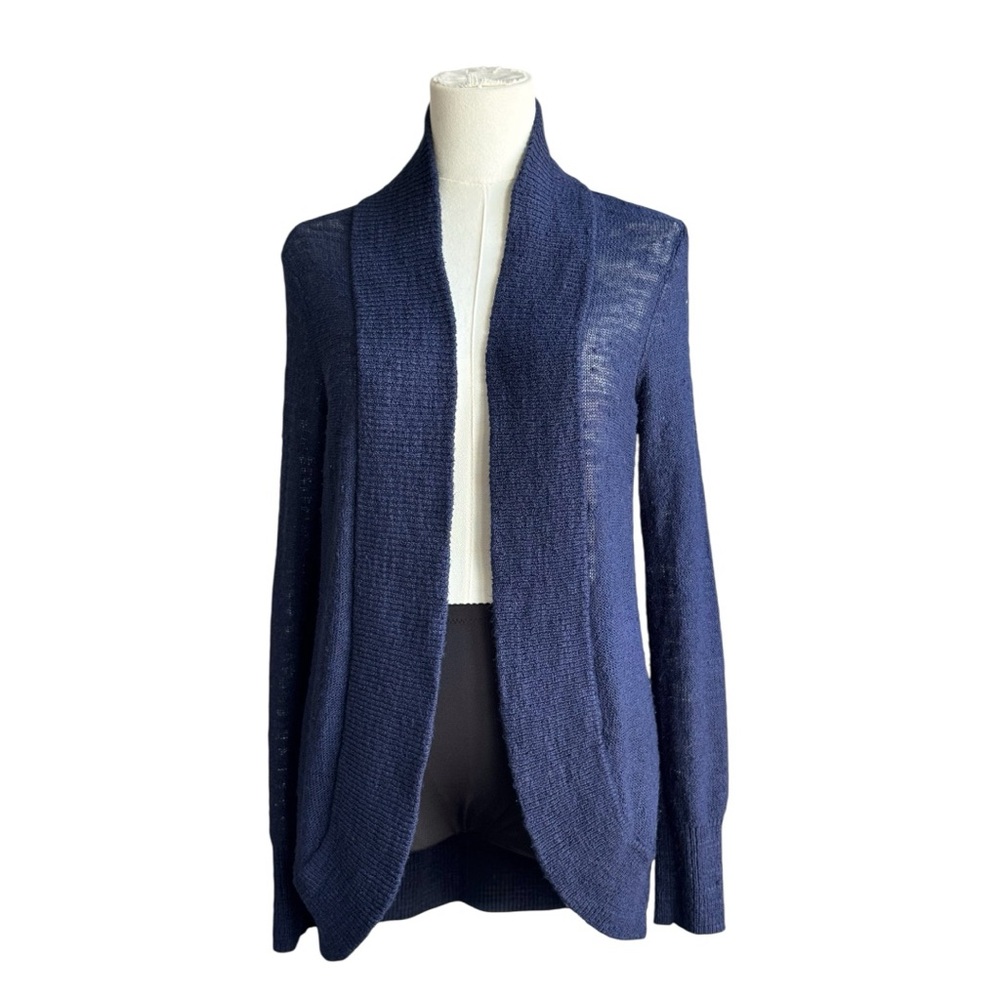 Lilly Pulitzer Amalie Open Front Deep Blue Women's Cardigan Size Medium